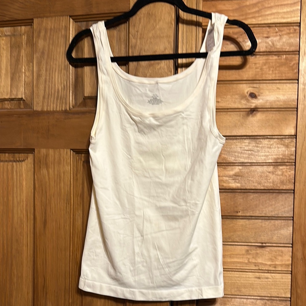 Soma Cream Fitted Tank Top